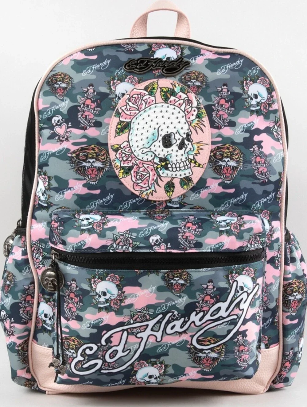 ED HARDY Abby Womens Backpack Pink Camo Brand New With Tags